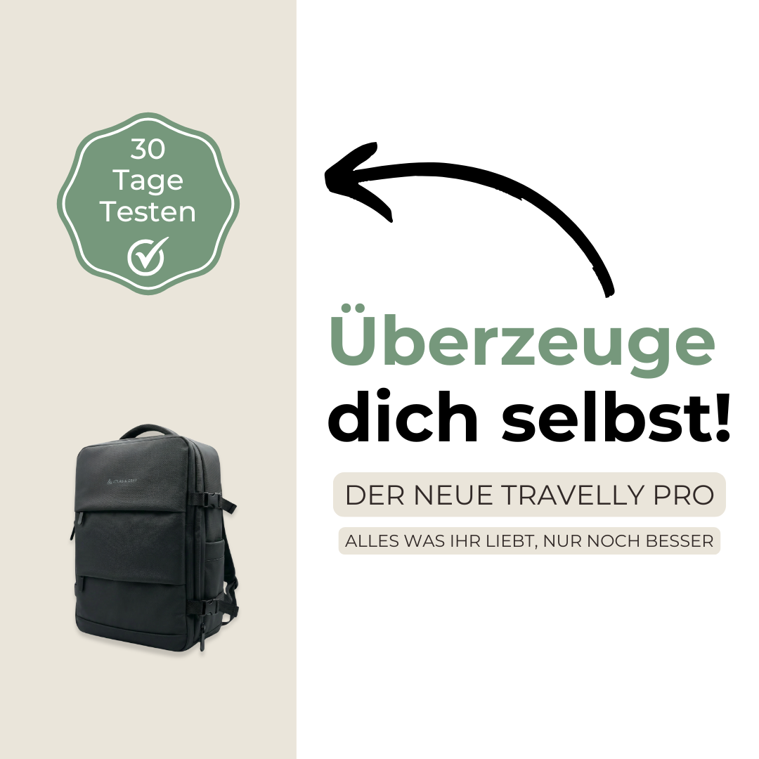 Travelly Pro 2. Generation | Multifunktionaler Reise-Rucksack