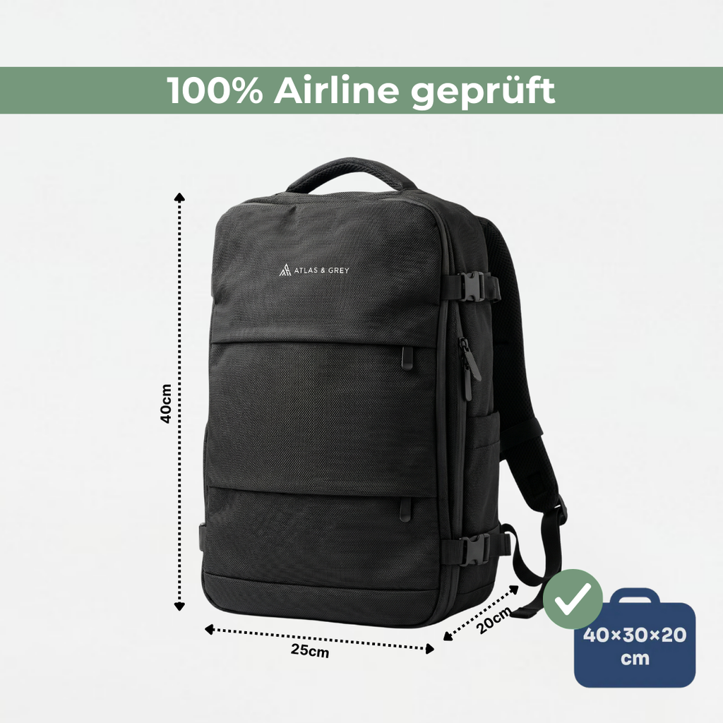 Travelly Pro | Multifunktionaler Reise-Rucksack