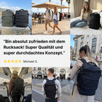 Travelly Pro 2. Generation | Multifunktionaler Reise-Rucksack